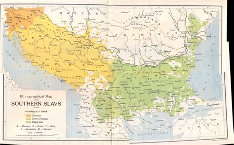 Ethnographical map of the Southern Slavs (1913) [5749 × 3584] : r/oldmaps