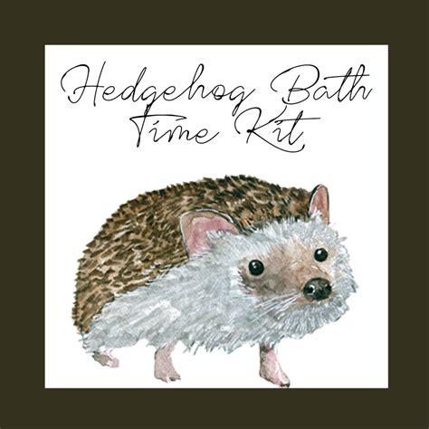 Hedgehog Bath Time Kit │ Hedgehog – Hermie's Kitchen