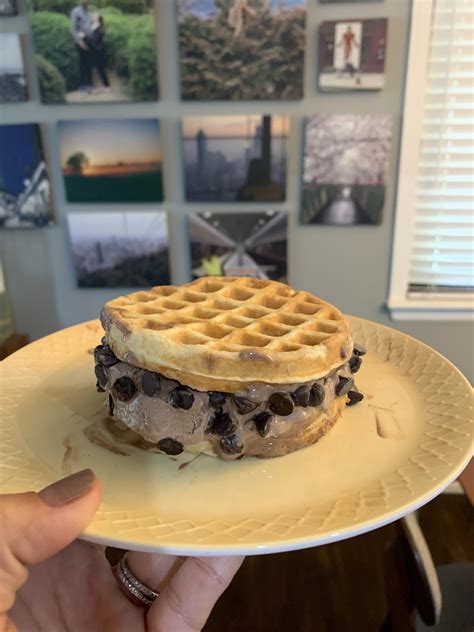 Waffle Ice Cream Sandwich : r/ketorecipes