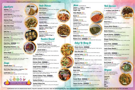 Holi Indian Kitchen Menu – Miramar Beach – Holi Indian