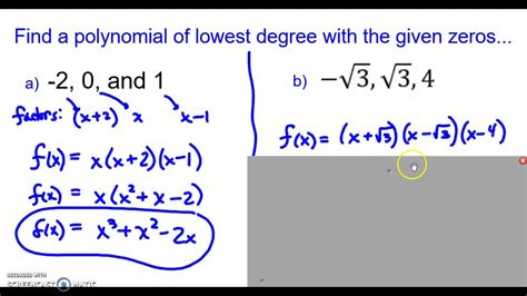 How To Find The Zeros Of A Polynomial Calculator