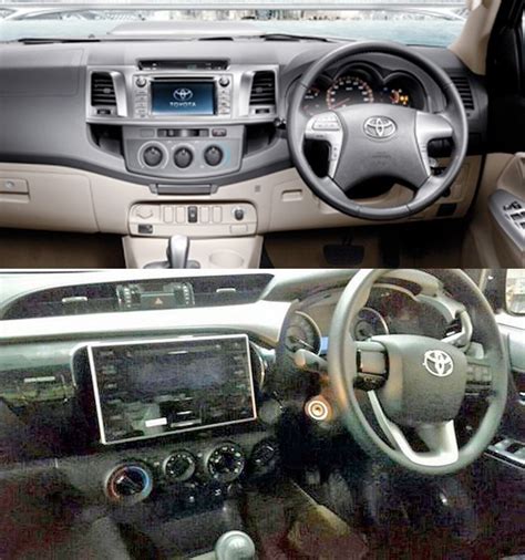 2016 Toyota Hilux Revo interior vs Hilux Vigo - Old vs New