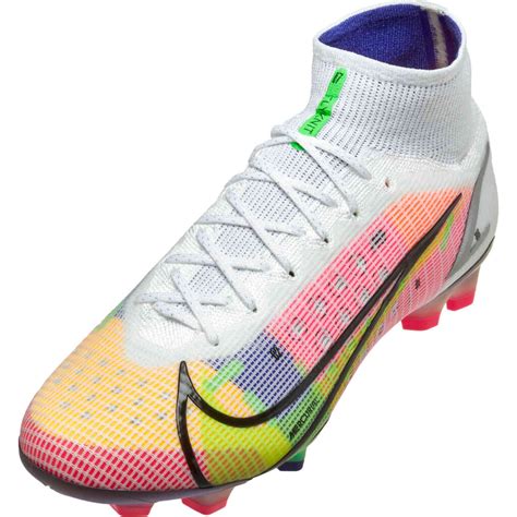 Nike Mercurial Superfly Dragonfly 8 Elite FG - White & Metallic Silver ...