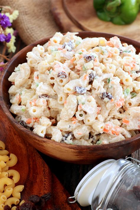 Easy Chicken Macaroni Salad - Foxy Folksy