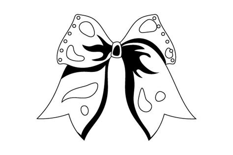 Cheer Bow Coloring Pages