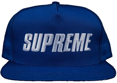 Supreme Bar Logo 5 Panel Hat Royal - SS16 - US