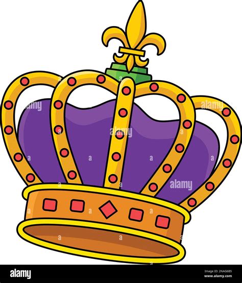 Mardi Gras King Crown Cartoon Colored Clipart Stock Vector Image & Art ...