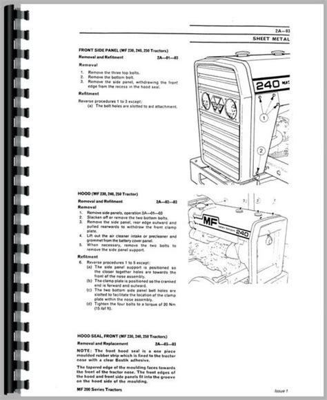 Massey Ferguson 240 Tractor Service Manual