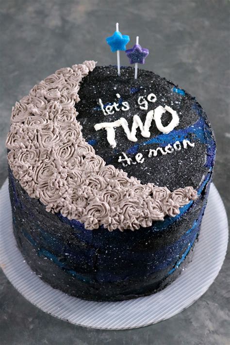 "TWO the Moon" 2nd Birthday Cake - Eat Something Delicious