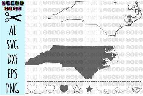 NORTH CAROLINA svg, State svg Files, North Carolina Vector, United ...