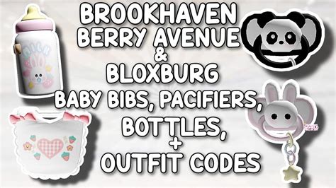 BABY BIBS, SLIPPERS & OUTFIT CODES FOR BROOKHAVEN, BERRY AVENUE ...