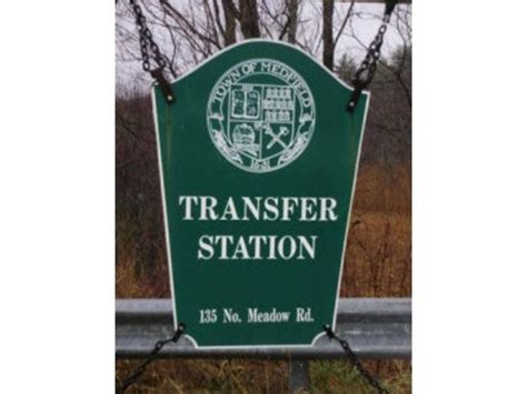 REMINDER: Transfer Station Hours... | Medfield, MA Patch