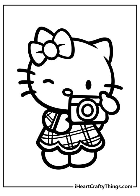 Hello Kitty Coloring Pages To Print Out