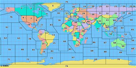 Ham Radio Regions Map