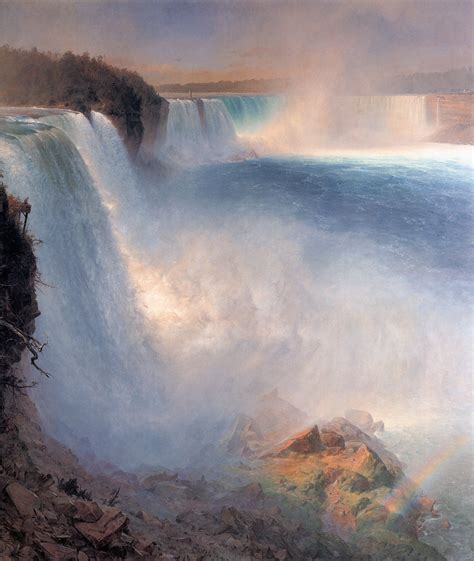 Frederic Edwin Church - Niagara Falls, from the American Side (1867 ...