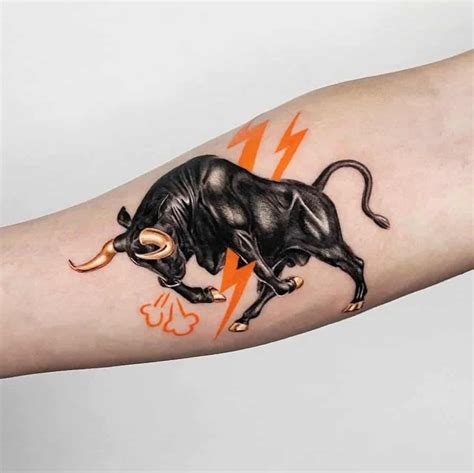 32 Aggressive Bull Tattoo Design Ideas