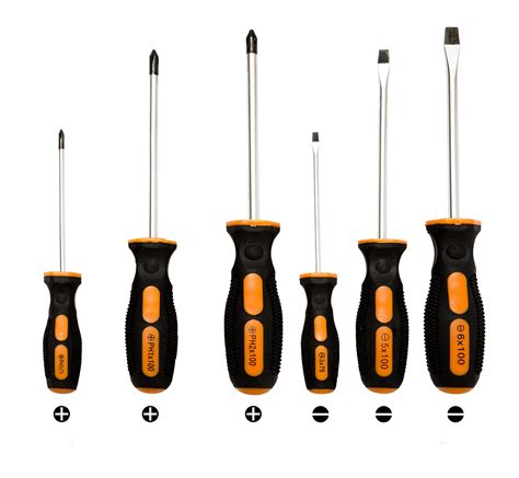 Flat Head Screwdriver Sizes