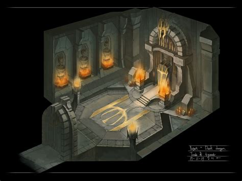 ArtStation - Dungeon room , IML (Lim hannah) | Environment design ...