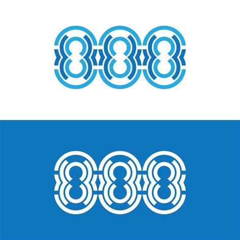 Premium Vector | 888 vector logo design