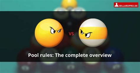 Pool rules: rules and information about all popular pocket billiards ...