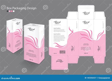 Box Packaging Creative Template Design for Cosmetic, Supplement, Spa ...