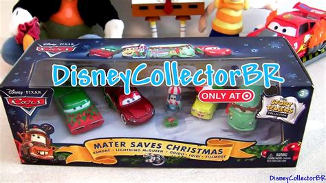 Mater Saves Christmas 5-pack Disney Cars Diecast Target Pixar Holiday ...