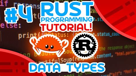 Rust Tutorial #4 - Data Types - YouTube