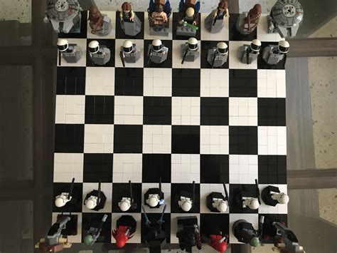 A custom LEGO chess set : r/lego