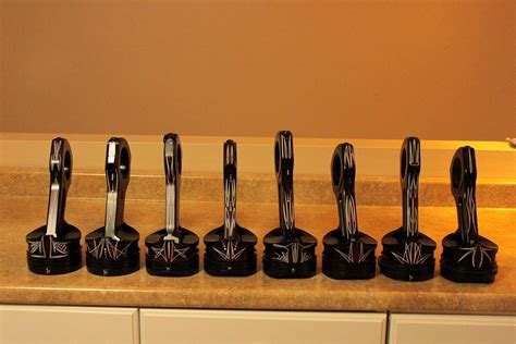 Andy's Pinstriping: Piston Trophies For the car show...