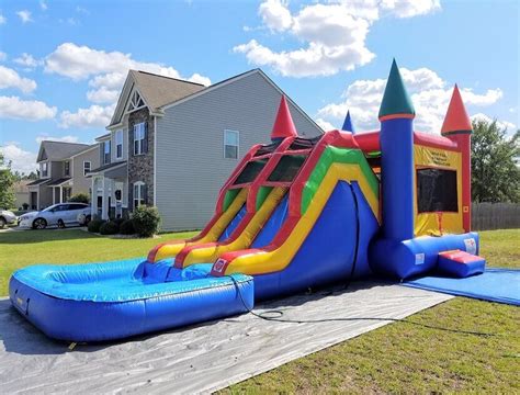 Inflatable Bounce House Water Slide - Super Duper Combo Rental ...