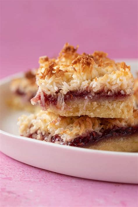 Perfect Coconut Jam Slice - Sweetest Menu