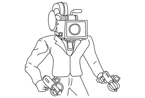 Cameraman Coloring Pages - Coloring Pages For Kids And Adults | Free ...