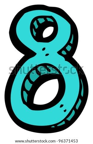 Cartoon Number 8 Stock Illustration 96371453 - Shutterstock