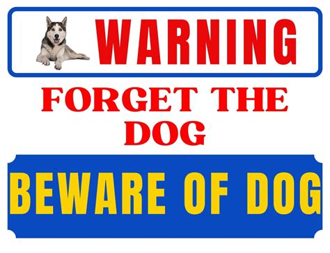 Free Printable Beware Of Dog Sign Templates [PDF]