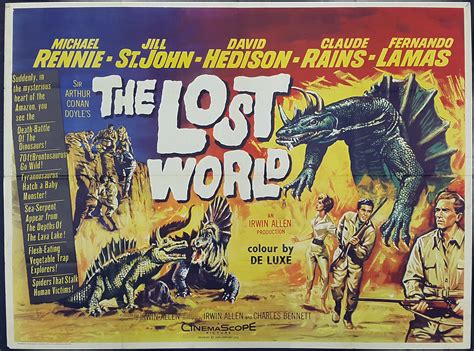 THE LOST WORLD (1960) Original Vintage UK Quad Film Movie Poster ...