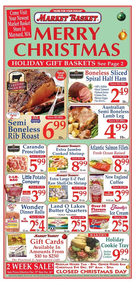 Market Basket Weekly Flyer Dec 13 – Dec 26, 2020