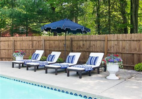 Pool Cabana Makeover | Pool lounge chairs, Pool cabana, Pool lounge