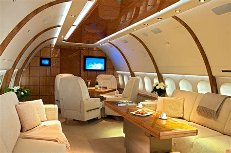 Boeing 757-256 Forward Lounge by Edése Doret | Private jet interior ...