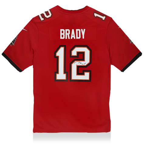 Tom Brady Back Signed Tampa Bay Buccaneers Home Jersey