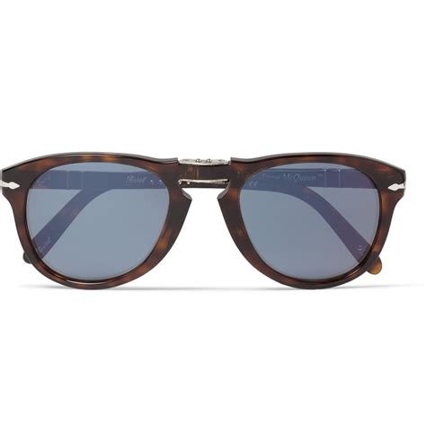 Persol Steve McQueen Folding Acetate Polarised Sunglasses in Brown for ...