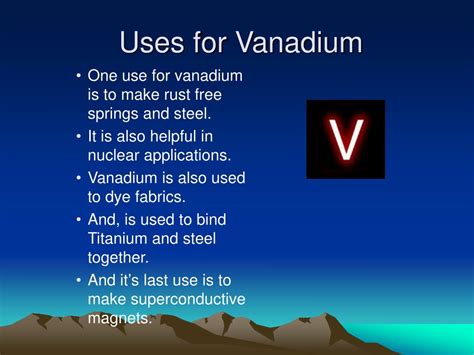 PPT - Vanadium PowerPoint Presentation, free download - ID:3816653