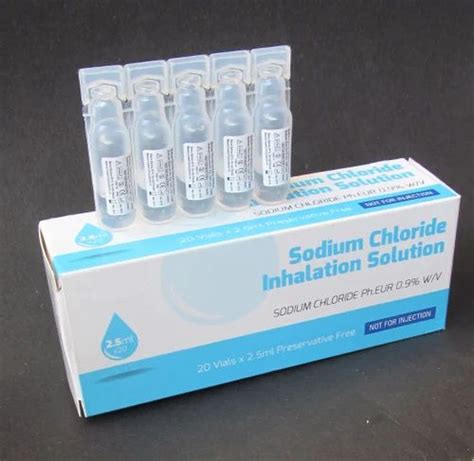 Sodium Chloride Inhalation Solution(2.5 ml) at Rs 211/vial in New Delhi ...