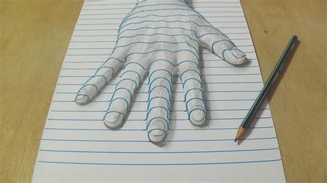 Hand 3d Drawing By Sandor Vamos 6