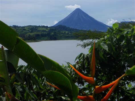 Arenal Volcano across the lake