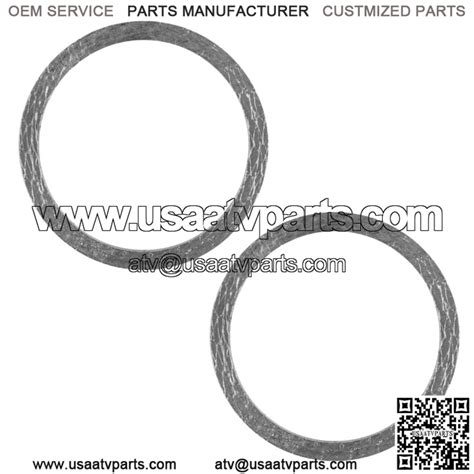 2 Exhaust Pipe Gasket for Can-Am Bombardier DS650 Baja X 2000-2007 / ...