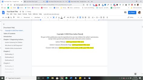 How To Write A Book In Google Docs