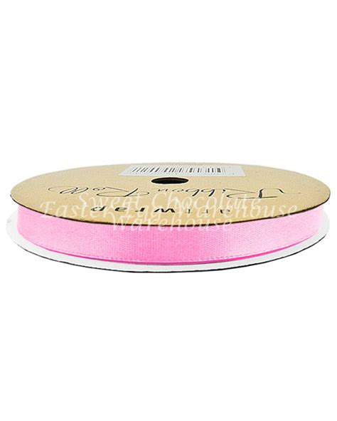 Baby Pink Satin Ribbon 10mm x 10m - Easter Egg Warehouse