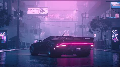 Quadra Turbo Neon Cyberpunk 2077 4k Quadra Turbo Neon Cyberpunk 2077 4k ...