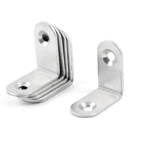 30mm x 30mm Stainless Steel 90 Degree Corner Brace Angle Bracket 6 Pcs ...