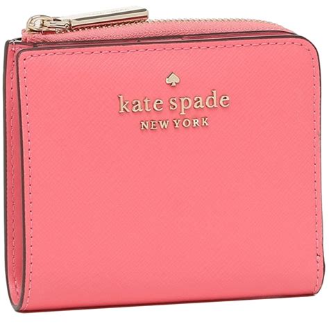 Kate Spade Staci Small L-Zip Bifold Wallet in Garden Pink – PinkOrchard.com